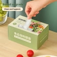 thumbnail image 3 of 100 fundas de plástico reutilizables para recipientes de alimentos, elásticas, translúcidas, para cocina y picnic., 3 of 7