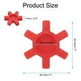 thumbnail image 2 of L075 Jaw Coupling Insert for L Jaw Coupling L-Jaw Coupler Set, Red, 2 of 6