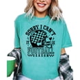 thumbnail image 2 of Sorry I Can't It Is Football Season Shirt for Women and Teens Funny Sports Tee Seafoam Shirt Adult Medium, 2 of 4