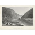thumbnail image 2 of Bryant, William Cullen 14x11 Gold Ornate Wood Framed with Double Matting Museum Art Print Titled - Delaware Water Gap, 2 of 4