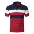 thumbnail image 1 of Playeras Casual De Manga Corta A Rayas De Moda Para Hombre, 1 of 4