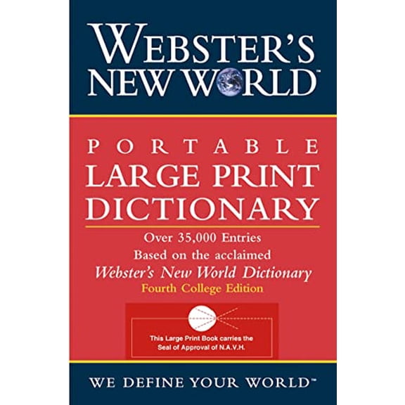 Pre-Owned Webster's New World Portable Large Print Dictionary, Second Edition Paperback