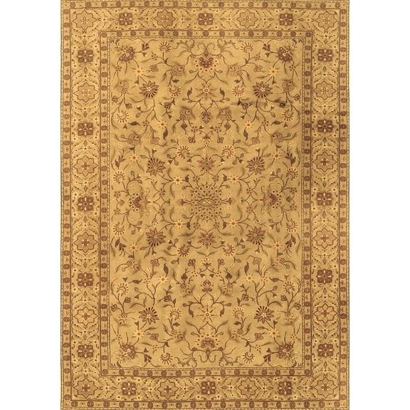 Ahgly Company Indoor Rectangle Persian Brown Traditional Area Rugs, 5' x 7'