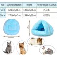 thumbnail image 3 of Yazoeia Cold Day Pet Puppy Dog Thermal Cave Bed Cat Tent Bed Cones-Shape Cat Nest Cat Cuddle Offers Sense of Security for Better Sleep Suits Small Animals Like Guinea Pig, Rabbit, Squirrel, 3 of 8