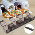 thumbnail image 3 of Miangastore Travel Pill Organizer Weekly Pill Box Multi-grids Pill Organizer Weekly Pill Box Convenient Pill Holder, 3 of 8