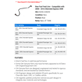 thumbnail image 2 of Rear Fuel Feed Line - Compatible with 2008 - 2016 Chevy Express 3500 2009 2010 2011 2012 2013 2014 2015, 2 of 2