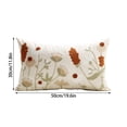 thumbnail image 3 of Vwrxbz Spring Floral Embroidered Pillowcase 19.6x11.8 Inch Flower Pattern Decorative Cushion Cover Easter Home Decor, 3 of 8