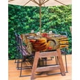 thumbnail image 3 of Fsddascl Fall Pumpkins Outdoor Tablecloth - 60x102 Inch Rectangle Dining Table Cover, Thanksgiving Maple Leaf Watercolor Waterproof Outdoor Table Cloth with Umbrella Hole & Zipper for Picnic/Patio, 3 of 7