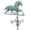 Good Directions Horse Weathervane, Blue Verde Copper - 33"L