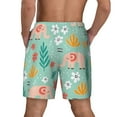 thumbnail image 4 of Uemuo Elephant and Flowers Pattern Mens Swim Trunks Quick Dry Board Shorts with Mesh Lining, Stretch Beach Shorts Quick Dry No-Chafing Board Shorts-3X-Large, 4 of 9
