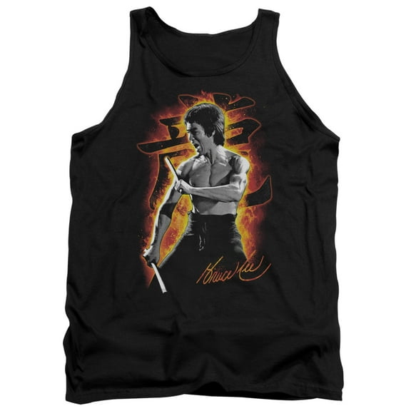 Bruce Lee Men's Dragon Fire Mens Tank Small Black