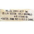 thumbnail image 2 of Malibu Boat Raised Decal 166725 | Gold Charcoal 12 3/8 x 2 Inch, 2 of 2