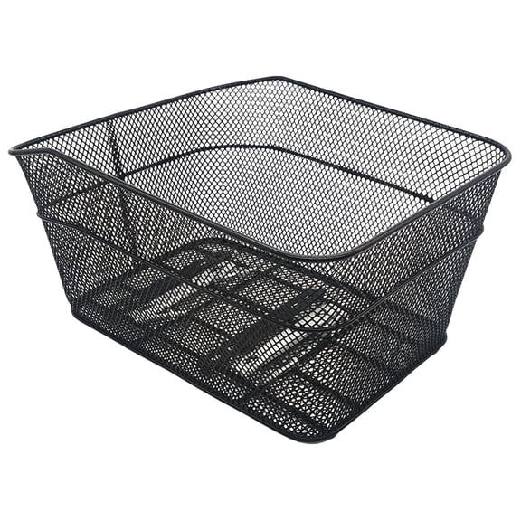 BIBABLYKE Large Rear Bicycles Basket Duraility Metal Bike Carriers Basket Bike Rear Basket for Easy Commuting and Shopping