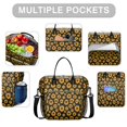 thumbnail image 2 of OBREWU Black Sunflower Womens Lunch Box for Work,Insulated Large Black Sunflower Lunch Bag for Women,Loncheras Para Mujer,Leakproof Adult Lunch Bag for Work,Beach,Travel,Picnic,Camping, 2 of 7