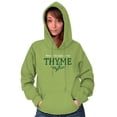 thumbnail image 2 of Look At Thyme Green Thumb Gardening Hoodie Sweatshirt Women Brisco Brands S, 2 of 2