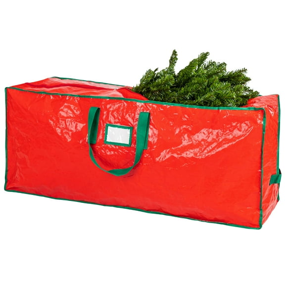 Open Box HANDY LAUNDRY CHRISTMAS TREE STORAGE BAG STORES 9 FOOT ARTIFICIAL 5065-9FT-RED