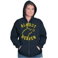 thumbnail image 3 of West Virginia Almost Heaven Vacation Zip Up Hoodie Men's Women's Brisco Brands L, 3 of 6