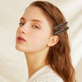 thumbnail image 6 of Sparkling Stone Braided Hair Clips for Women and Girls - Stylish Braided Hair Accessories for Short Hair - Elegant Hair Clips to Any, 6 of 8