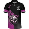 thumbnail image 6 of Personalized Dart Shirts Men Women 3D Polo Custom Name Team Jersey Funny Dartboard Shirt S-5XL Gifts (Teal, 3XL), 6 of 8