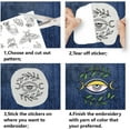 thumbnail image 2 of 4Sheets 52Pcs Skulls and Plants Water Soluble Embroidery 11.7x8.3inch Flowers Stick and Stitch Embroidery Paper Stabilizer Water Soluble Hand Sewing for Shirts Coats Bags, 2 of 9