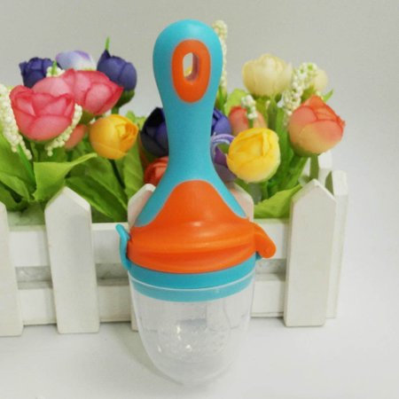Akoada Newborn Baby Food Grade Silicone Food Fruit Nipple Feeder
