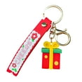 thumbnail image 2 of Fiudx Llavero de Papá Noel, Colgante de Muñeco de Nieve, Idea de Regalo de Navidad, Accesorio Festivo para Mochila, Decoración para Ventana de Coche, Decoración Navideña Única, Fácil de Llevar, Inclu, 2 of 3
