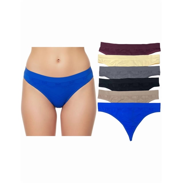 6 Tangas Para Mujer Estilo Hilo Con 6 Colores Diferentes Unitalla se ajusta de la CH a la G