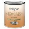 Valspar Medallion 100% Acrylic Paint & Primer Semi-Gloss Exterior House Paint, White, 1 Qt.