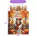 thumbnail image 5 of Happy Thanksgiving Collie Give Thanks Fall Beanie Scarf Welcome Quilt Bedding Set Collie Dog Lover Gifts Idea 1 Blanket Bed Cover 2 Pillowcases - 00020, 5 of 5