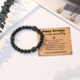 thumbnail image 5 of To My Husband, Boyfriend, Son, Grandson, Dad, Grandpa, Papa, Daddy, Brother, Man, Stepdad, Uncle, Fiance, Soulmate, Nephew, Godfather Gifts, Elastic Rope Bracelet for Men Teens, 5 of 6