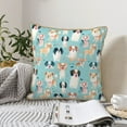 thumbnail image 6 of KLL Colorful Dog Decorative Throw Pillow Covers Velvet Soft for Couch Sofa Bedroom Living Room Outdoor - 18"x18", 6 of 8