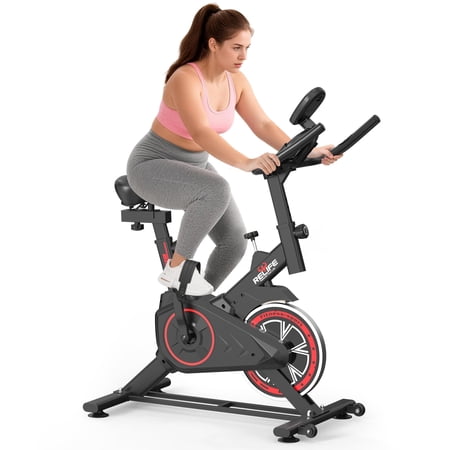 Indoor Belt Drive Stationary Exercise Bike for Home Gym Fitness Cardio Workout 330lbs Cardio workout