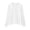 White, variant on Gubotare T-Shirt for Girls Girls Cute Long Sleeve V Neck Chiffon Blouses Loose Soft Casual Shirts Plus Size (Khaki,16-17 Years)
