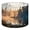 Color 1, variant on Linen Drum Lampshades Forest sunrise Woodland Scenics Nature 13"x13"x10" Light Shade for Table Lamps Floor Lamp Shades Lampshade Replacement Assembly Required