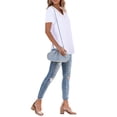 thumbnail image 4 of EHRWE Womens T Shirts V-Neck Short Sleeve Summer Tops Women's Shirt Casual Blouse Tunic 2025 Fashion V Neck Outfits Clothes Fashion Clothes, 4 of 7