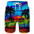 thumbnail image 2 of Pantalones cortos de natación para hombre, Shorts de playa para tabla de surf 3d de Coconut Tree, ropa deportiva para niño Fivean unisex, 2 of 2