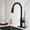 Matte Black, variant on Cfowner Kitchen Faucet, Commercial Faucet with Pull Down Sprayer, Single Handle Sink Faucet, 360°Swivel Spout, 2 Modes, Matte Black