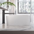 thumbnail image 5 of M optimized Undermount Bathroom Sink, Rectangular 20"x15" Vessel Sink White Ceramic Lavatory Vanity Vessel Sink, 5 of 9