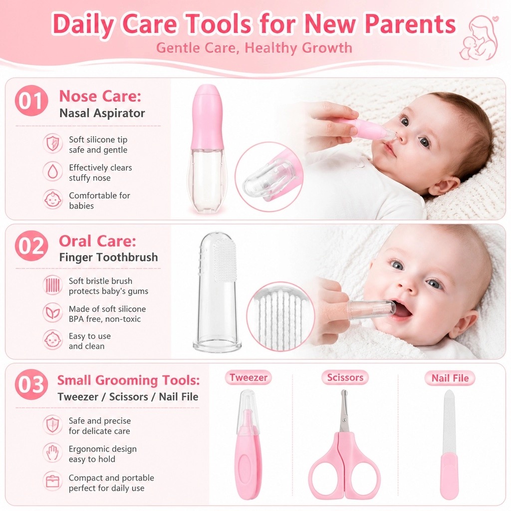 Byseng 21-in-1 Baby Grooming Kit with Electric Nail Trimmer photo 6