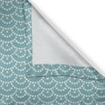 thumbnail image 6 of Ambesonne Pale Blue Valance & Curtain, Bubbles Japanese, 55"x30", Turquoise White, 6 of 6