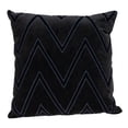 thumbnail image 1 of Parkland Collection PILF21025D Onyx Contemporary Charcoal Pillow Cover with Down Insert, 1 of 1