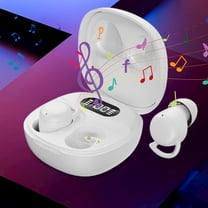 AI Real Time Language Translator Earbuds for 144 Languages 2025 New Wireless Open Ear AI Translating Ear Buds Compatible with Android iOS-Black for Travel Business Learning-White