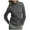 Grey, variant on Women's Fall Long Sleeve Neck Knit Sweater Lightweight Basic Casual Slim Fit Pullover Tops Soft Comfortable Warm Winter Fashion