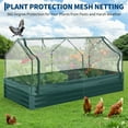 thumbnail image 4 of Heavy-Duty Galvanized Steel Raised Garden Bed Kit with Protective Cover – Sturdy Metal Planter Box for Vegetables, Flowers & Herbs – Open Base, Rustproof & Weather-Resistant – Grey & Dark Green, 4 of 8