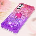 thumbnail image 5 of Glitter Case for Samsung Galaxy A25 5G for Women Girls, Bling Sparkle Colorful Gradient Quicksand Soft TPU Liquid Cover Case with Ring Kickstand for Samsung Galaxy A25 5G JB-Pink Purple, 5 of 16