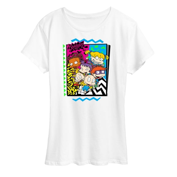 Rugrats - Retro Character Group - Women's Short Sleeve Graphic T-Shirt