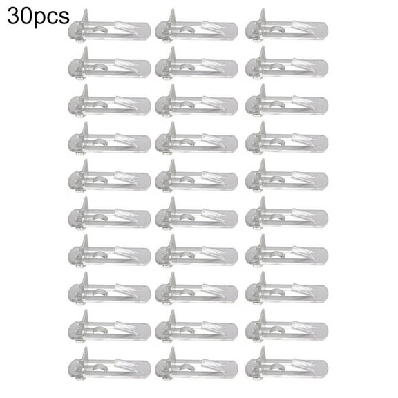 30pcs Clear Plastic Shelf Support Pins for 18-20mm Wood & Glass Shelves