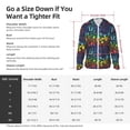 thumbnail image 5 of Uemuo Magical Mushrooms and Flowers Pattern Women's Full Zip UPF 50+ Sun Protection Hoodie Jacket Long Sleeve Sun Shirt Hiking Outdoor Performance with Pockets-X-Large, 5 of 9