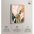 thumbnail image 2 of Peach and Palm Framed High-Gloss Acrylic Glass Wall Art Natures Art Prints by Art Remedy, Silver Frame, 24 x 36, 2 of 7