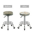 thumbnail image 3 of Uemuo Lovely Bear Pattern Round Bar Stool Seat Covers Washable Stool Cushion Slipcover Elastic Bar Chair Covers-14 inch, 3 of 7